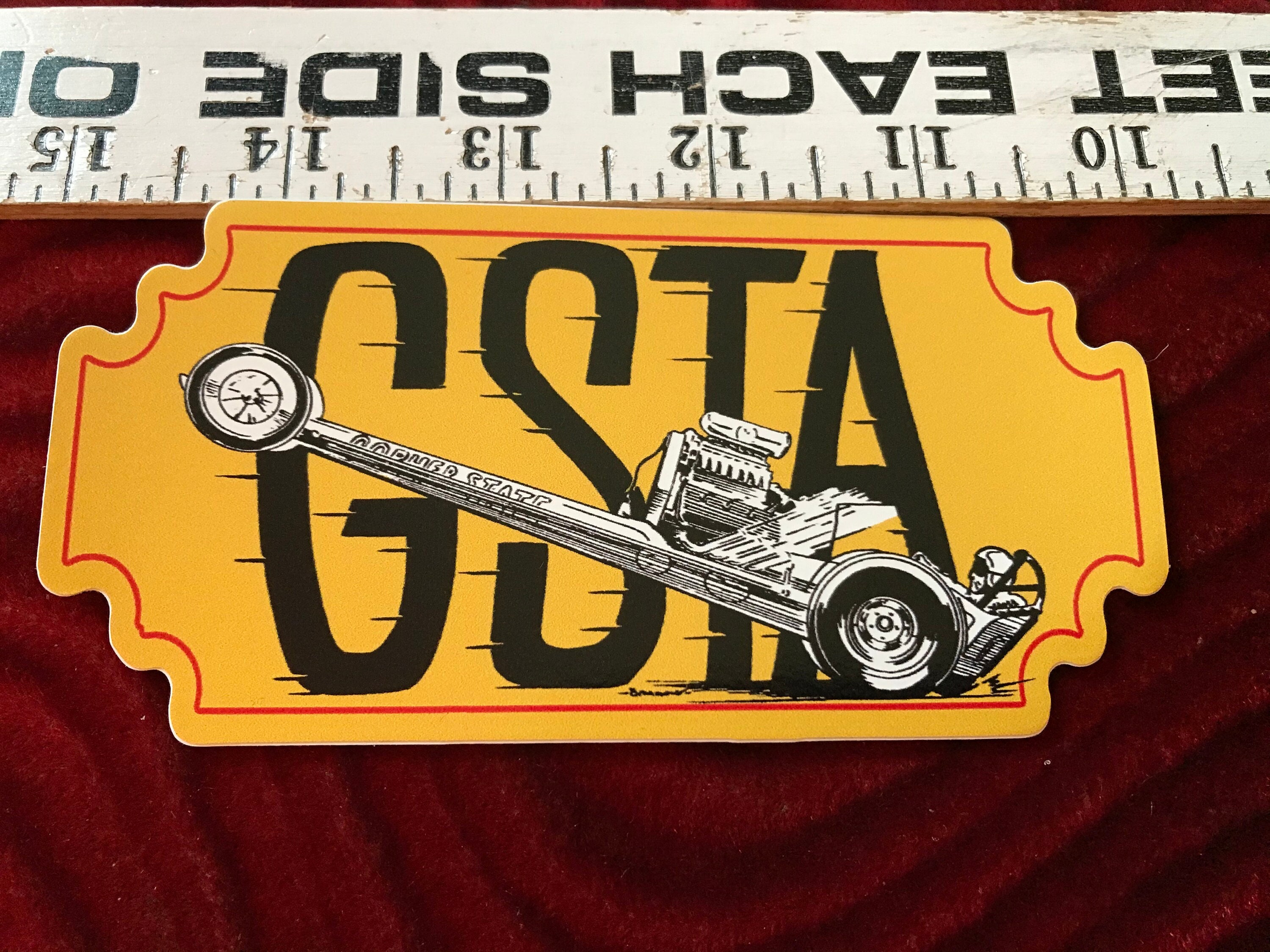Sticker Gopher State Timing Association Dragster Minnesota Car Club