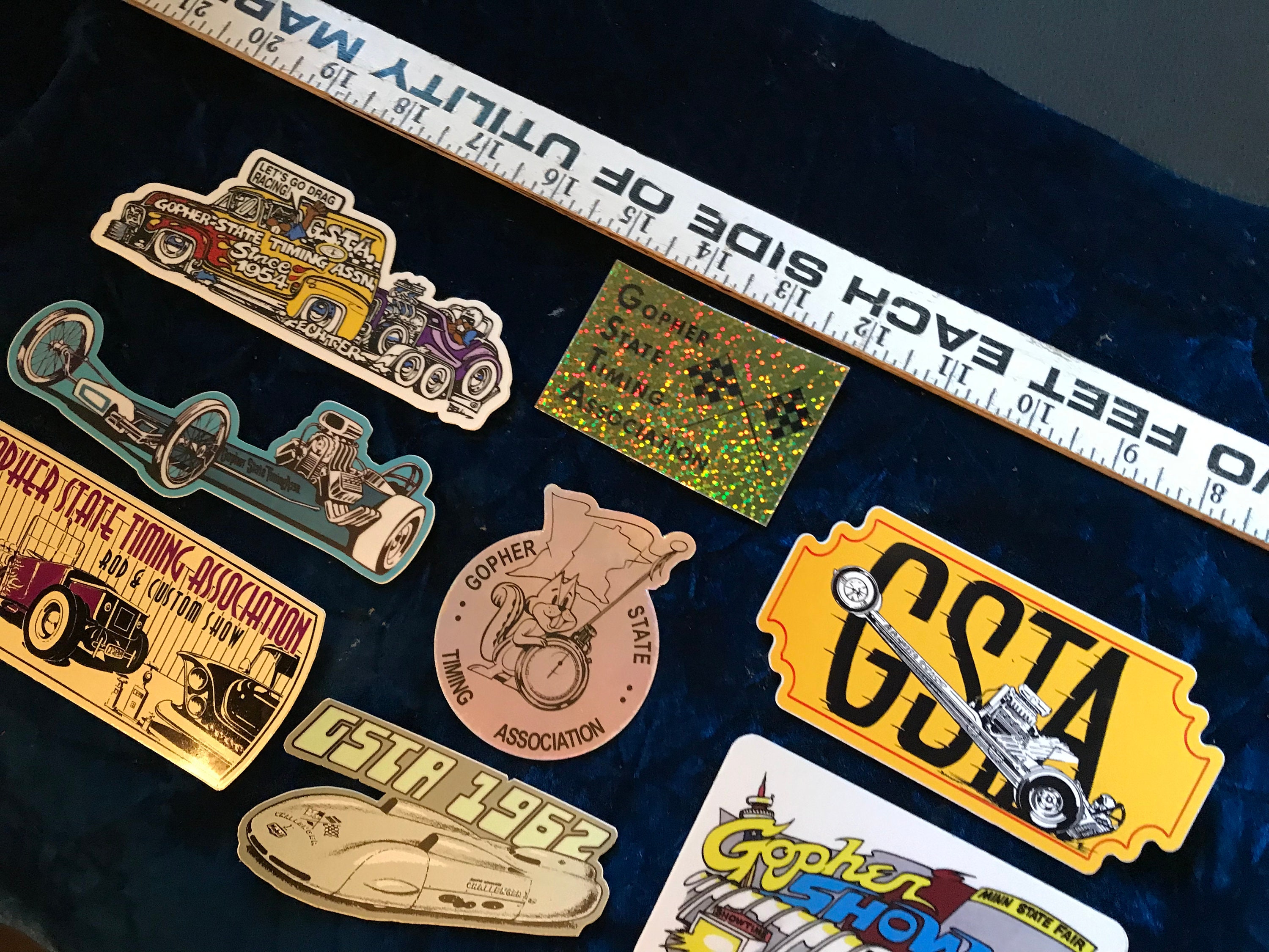 Deal Sticker Lot Bell Dragster Gopher State Timing Association Rod ...