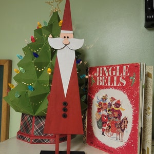 Triangle Santa Triangle Santa Trio Laser SVG - Etsy