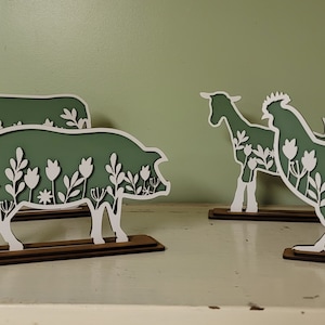 WildflowerFarm Animals Laser SVG