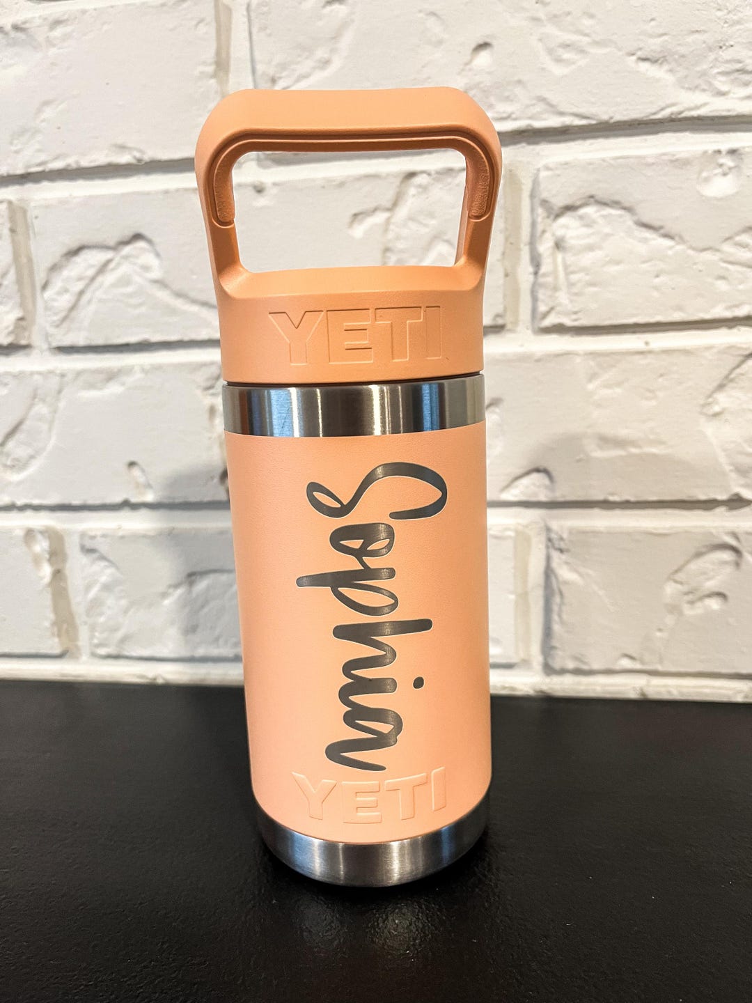 Custom Engraved YETI Water Bottle for Kids - Personalized Rambler Jr ...