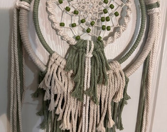 Curly Macrame Dreamer Dreamcatcher/Wall Hanging designed and handmade by me.