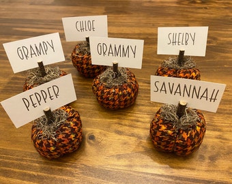 pumpkin place cards etsy pumpkin place cards etsy