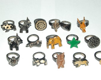 4 Skeleton Hand Charms Antique Silver Tone Large Size SC3720