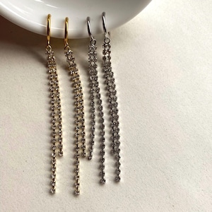 Boucles d'oreilles à clip en strass, boucles d'oreilles unisexes en or ou en argent pour des oreilles non percées