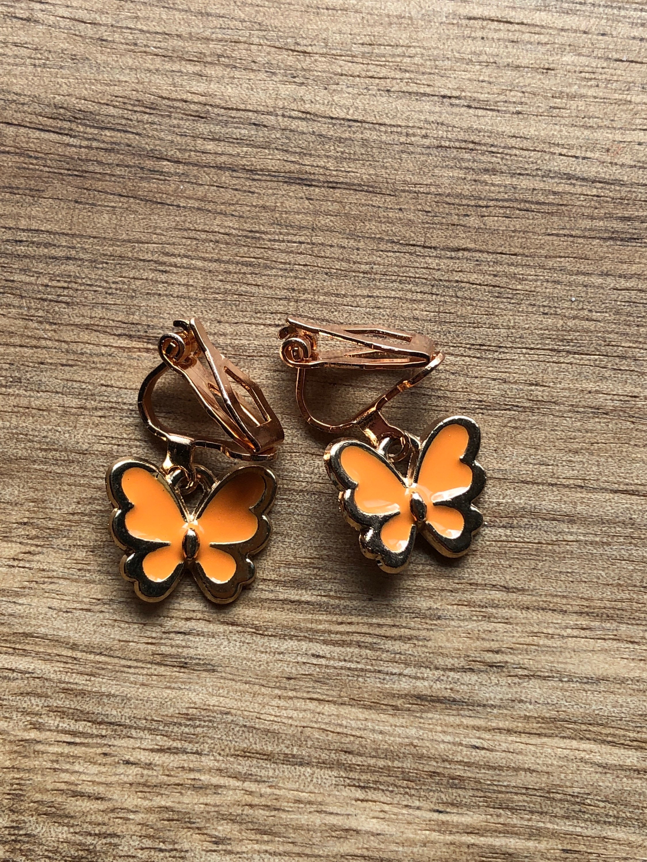 Tiny Butterfly Clip on Earrings Etsy Australia