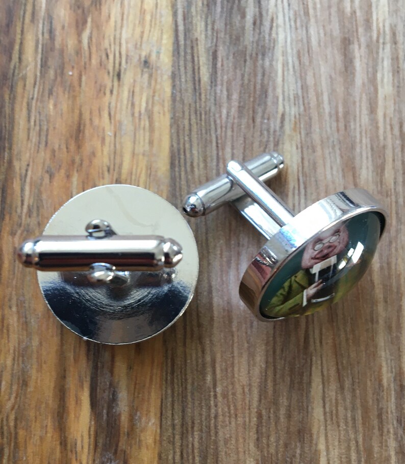 Dapper drinking Barnyard animal cufflinks
