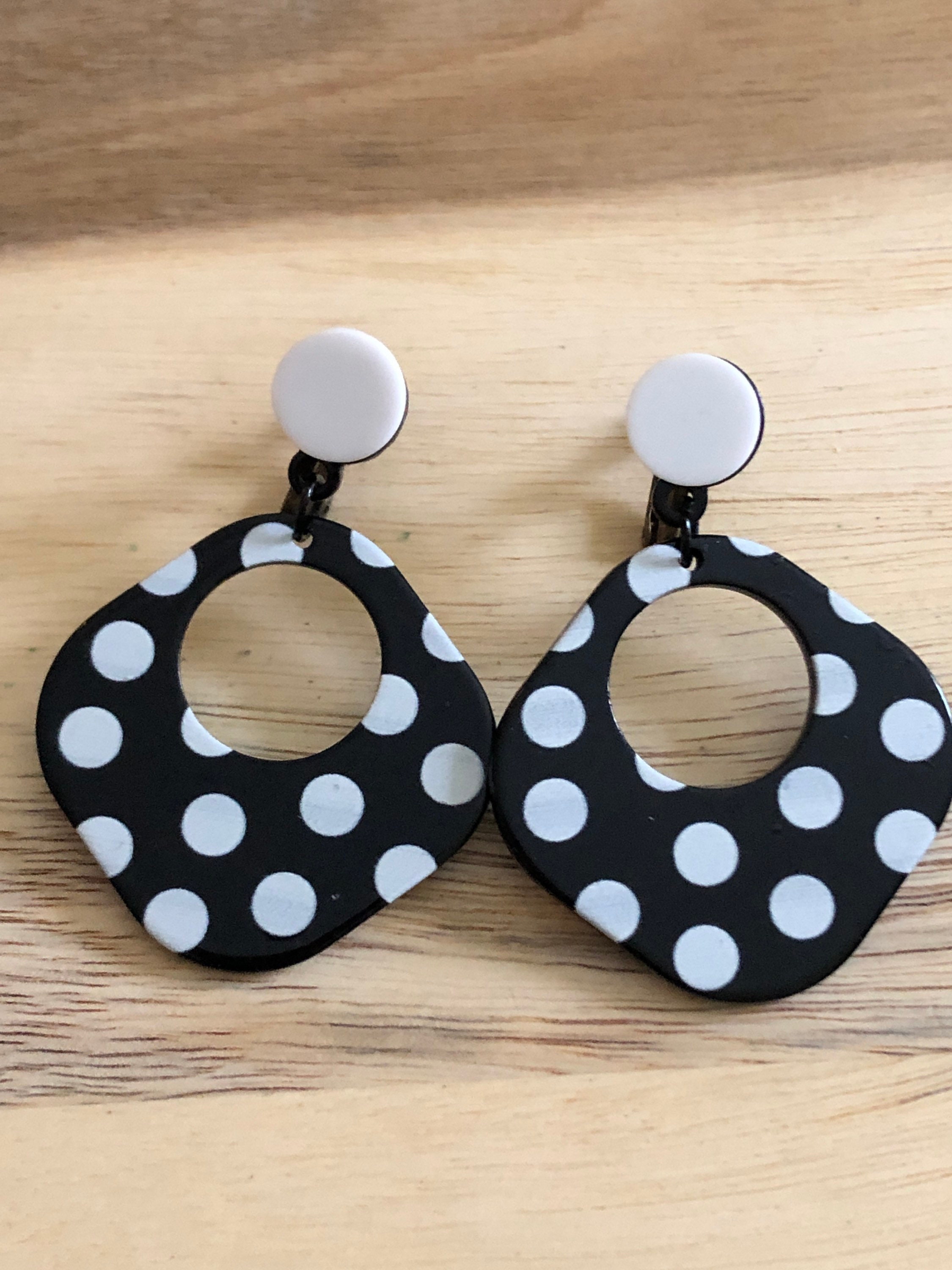 Polka dot hotsell earrings