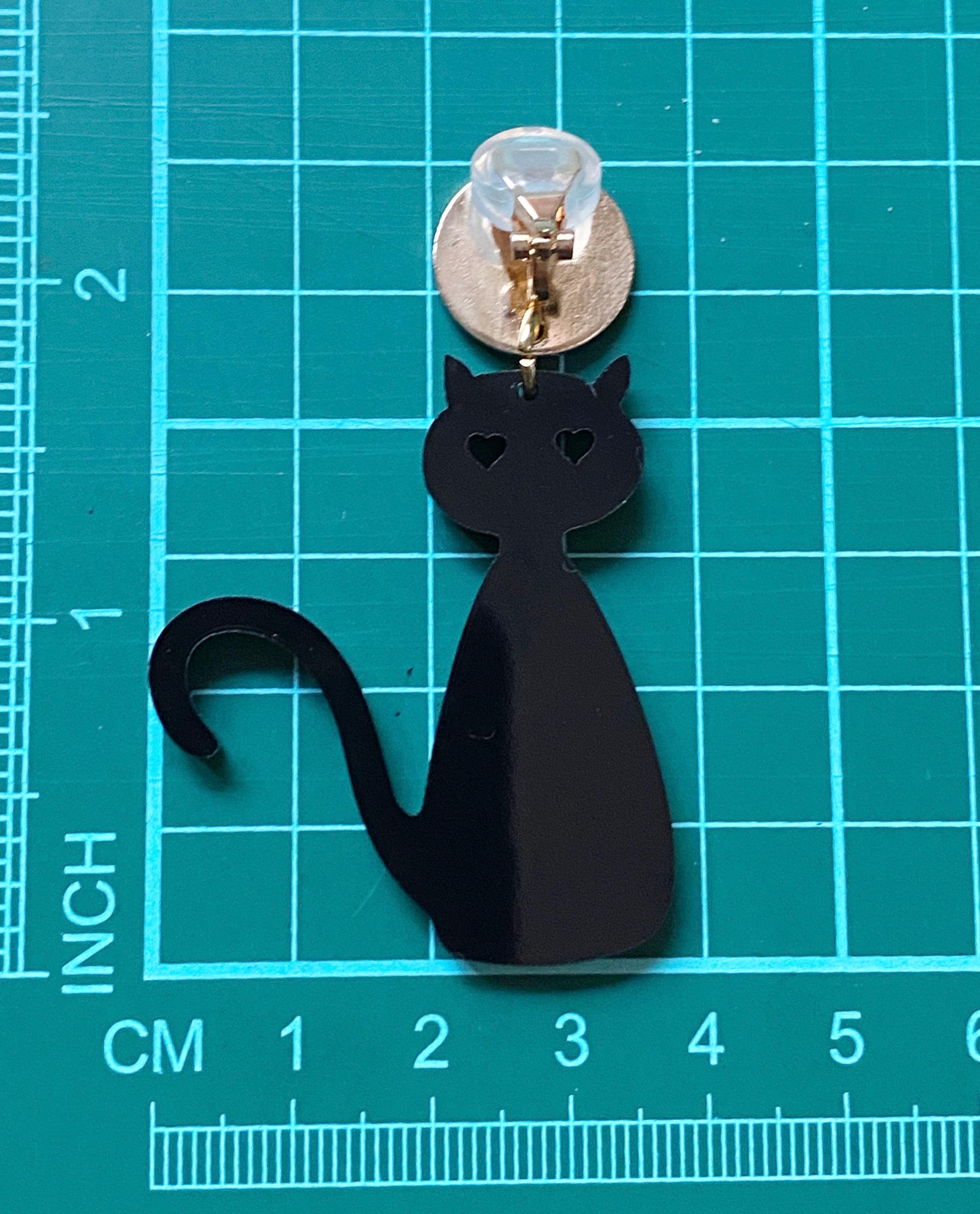 WEVENI Halloween Pumpkin Black Cat Earrings – Acrylic Dangle Earrings For Women & Girls - View #12