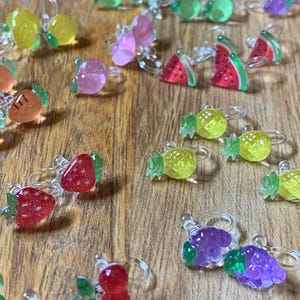 Tiny Fruit Clip On Earrings: Adorable Plastic Earrings for Unpierced Ears