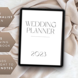 Minimalist Wedding Planner Printable Template Wedding Planner with Wedding Itinerary, Wedding Planning Book, and Wedding Planning Checklist