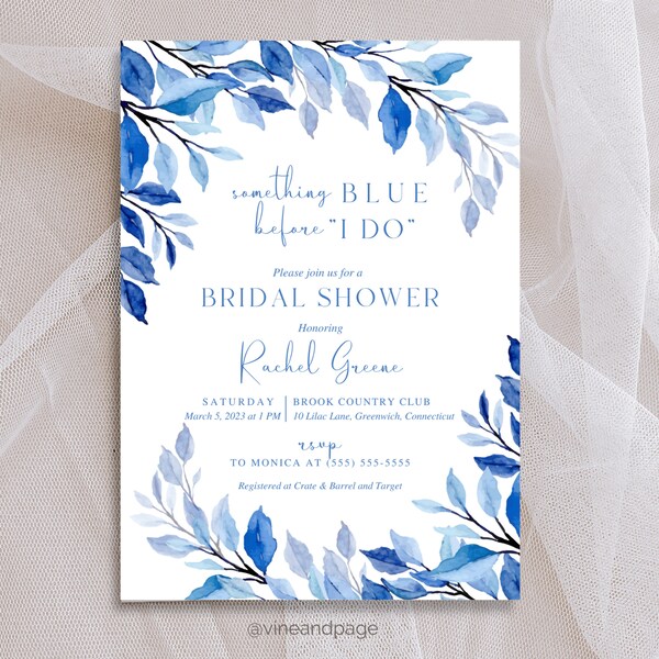 Mediterrean Bridal Shower Invite Etsy