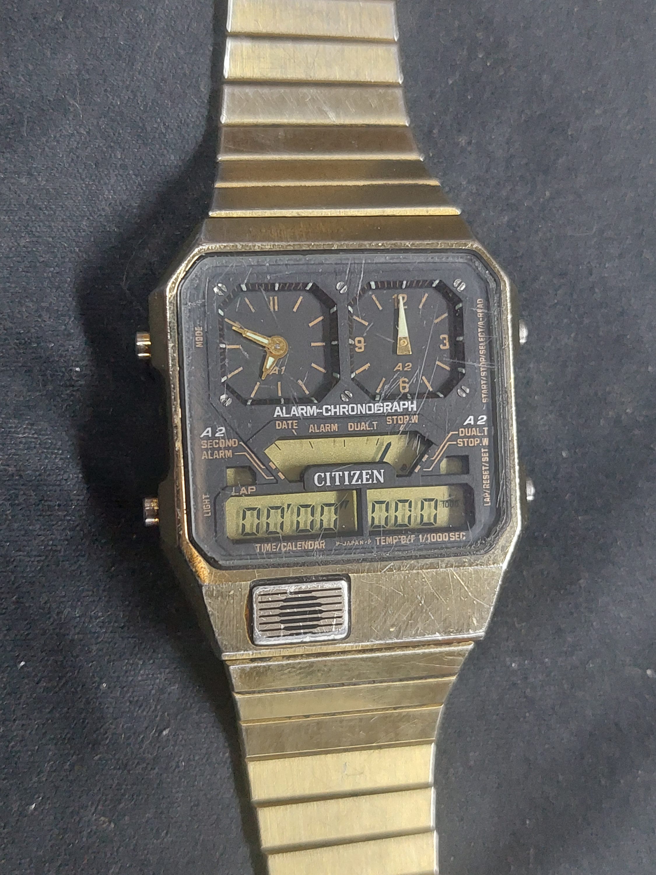Citizen Ana-digi Temp Quartz 8984-086503 Y Vintage Men's Citizen Ana-digi Temp Quartz 8984-086503 Y Vintage Men's