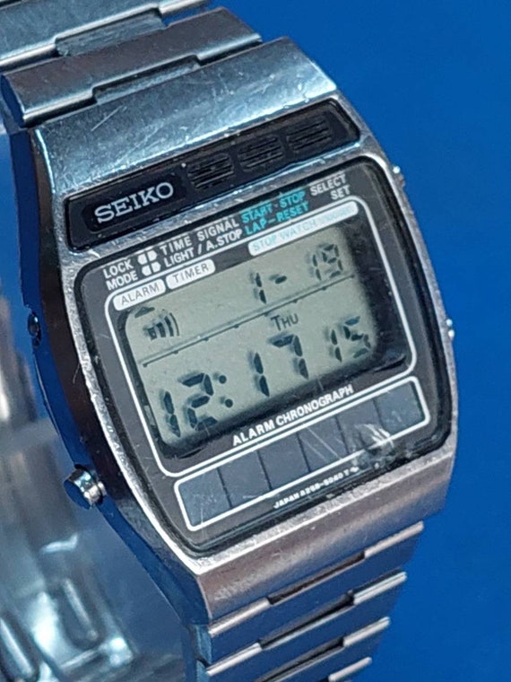 Very Rare & Vtg Seiko A258-5060 Solar Digital Watch as is - Etsy Australia