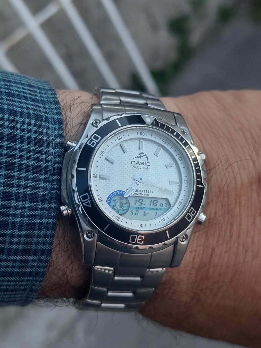 Very Raree Casio Tide Graph Moon Phase MDV-700 Mens Quartz Very Raree Casio Tide Graph Moon Phase MDV-700 Mens Quartz