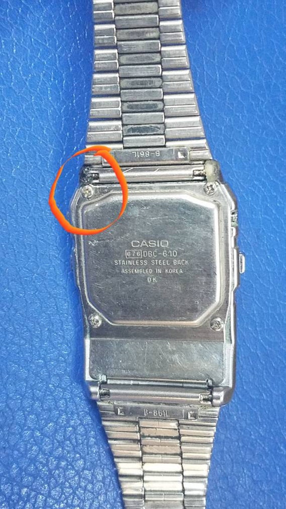 Rare Vintage 80 S Casio Dbc 610 Wr Data Bank Digital Etsy