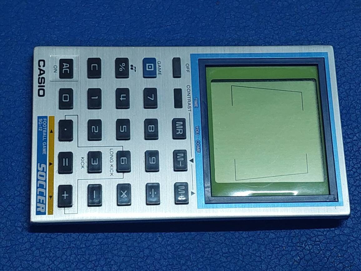 Casio SG-12 Soccer Game and Calculator Football Game Vintage
