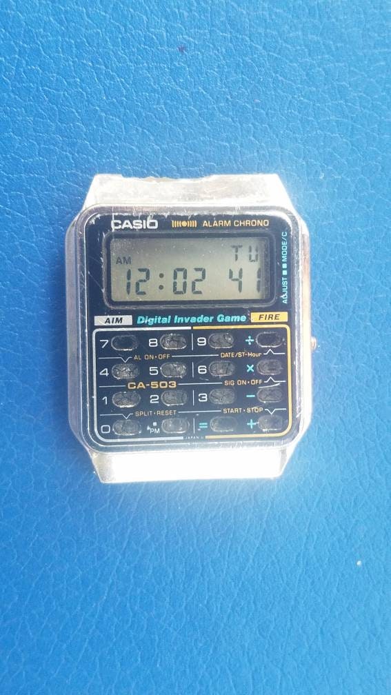 Vintage very rare Casio ca 503 module 433 Digital invader game