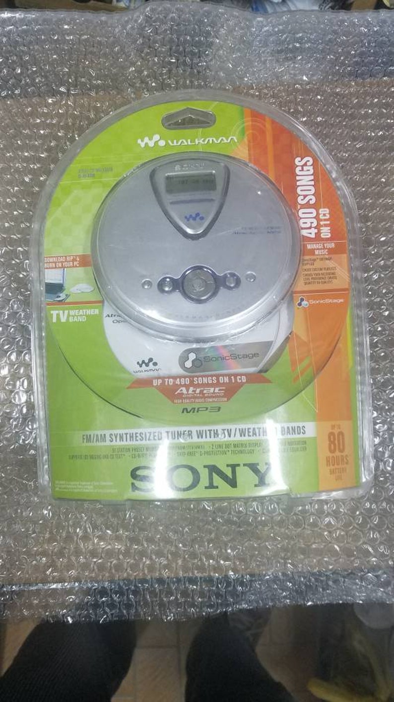 Nos Sony D Nf400 Walkman Portable Cd Player With Mp3 Atrac Etsy