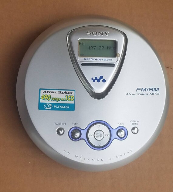 NOS D-NF400 Walkman draagbare CD-speler met MP3 ATRAC Etsy
