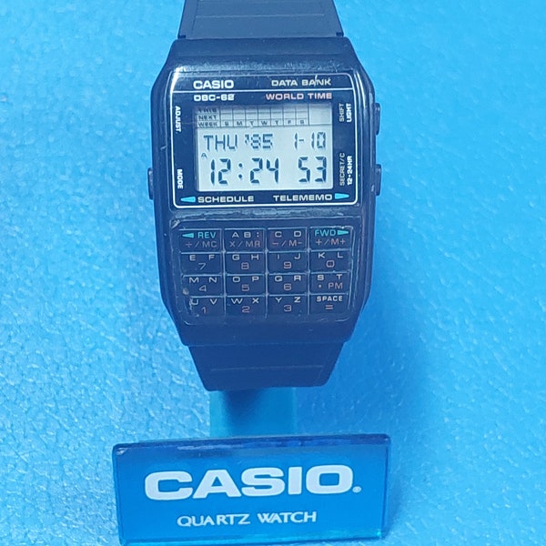 Vintage and very rare Casio DBC-62 Databank wrist watch  *** Full working & good condition  ***