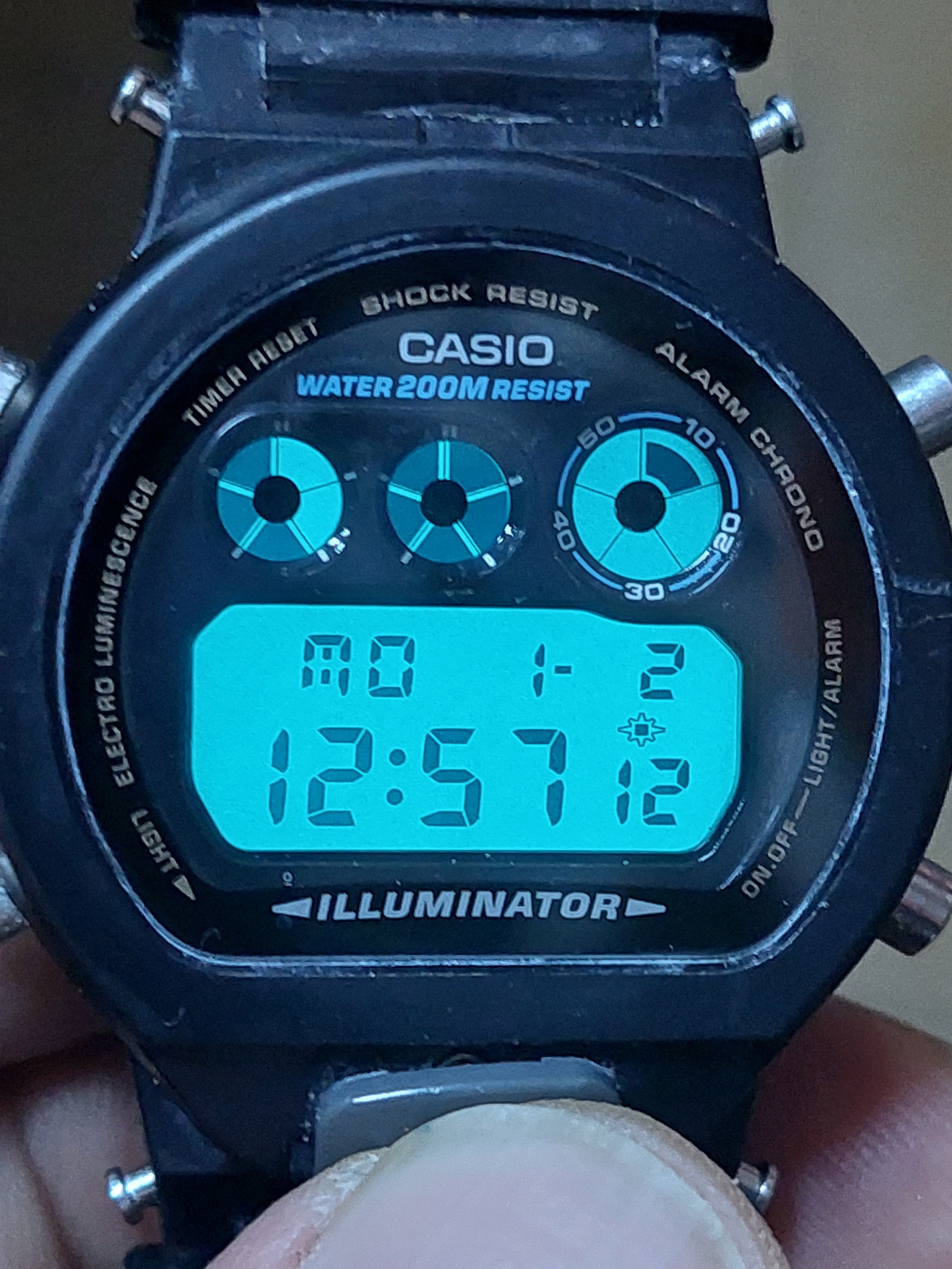 Rare Vintage 1995 Casio DW-6900 Men's G-shock Digital Watch Rare Vintage 1995 Casio DW-6900 Men's G-shock Digital Watch