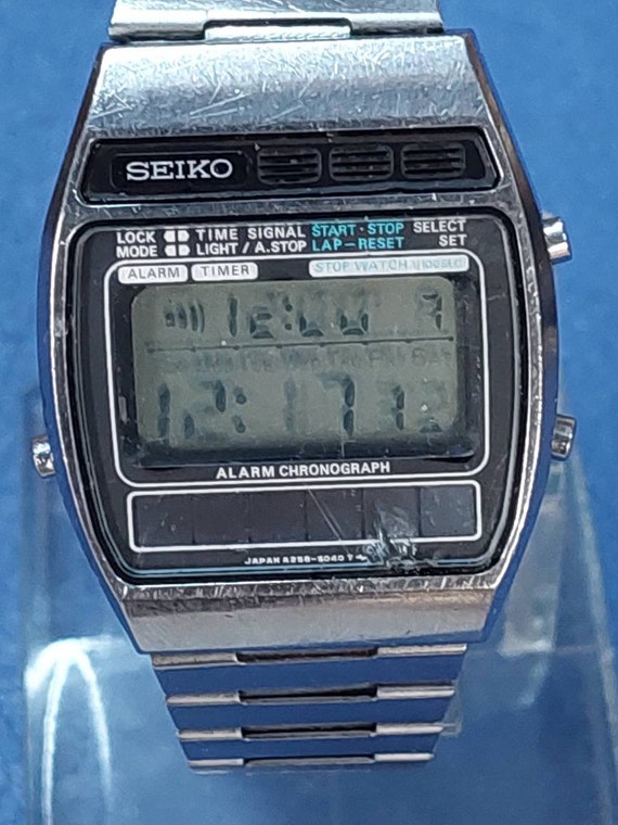Very Rare & Vtg Seiko A258-5060 Solar Digital Watch as is - Etsy