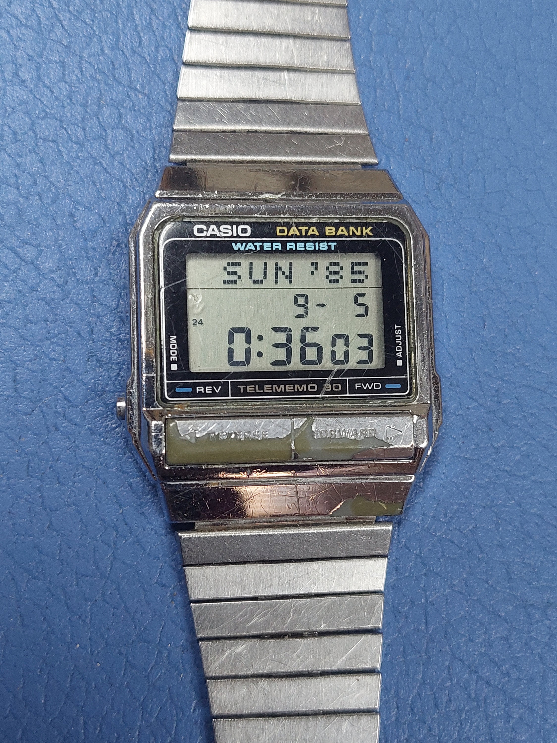 Reloj Casio Digital Hombre Data Bank Calculadora DBC-32C-3BEF —  Joyeriacanovas