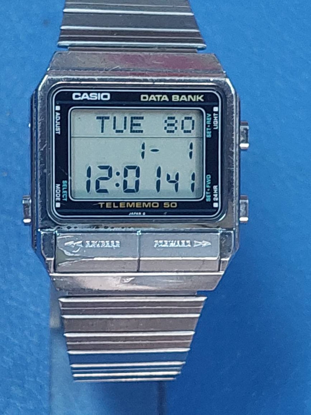 RARE Vintage 1984 Casio DB-500 Digital Data Bank Watch Made in Etsy Sweden