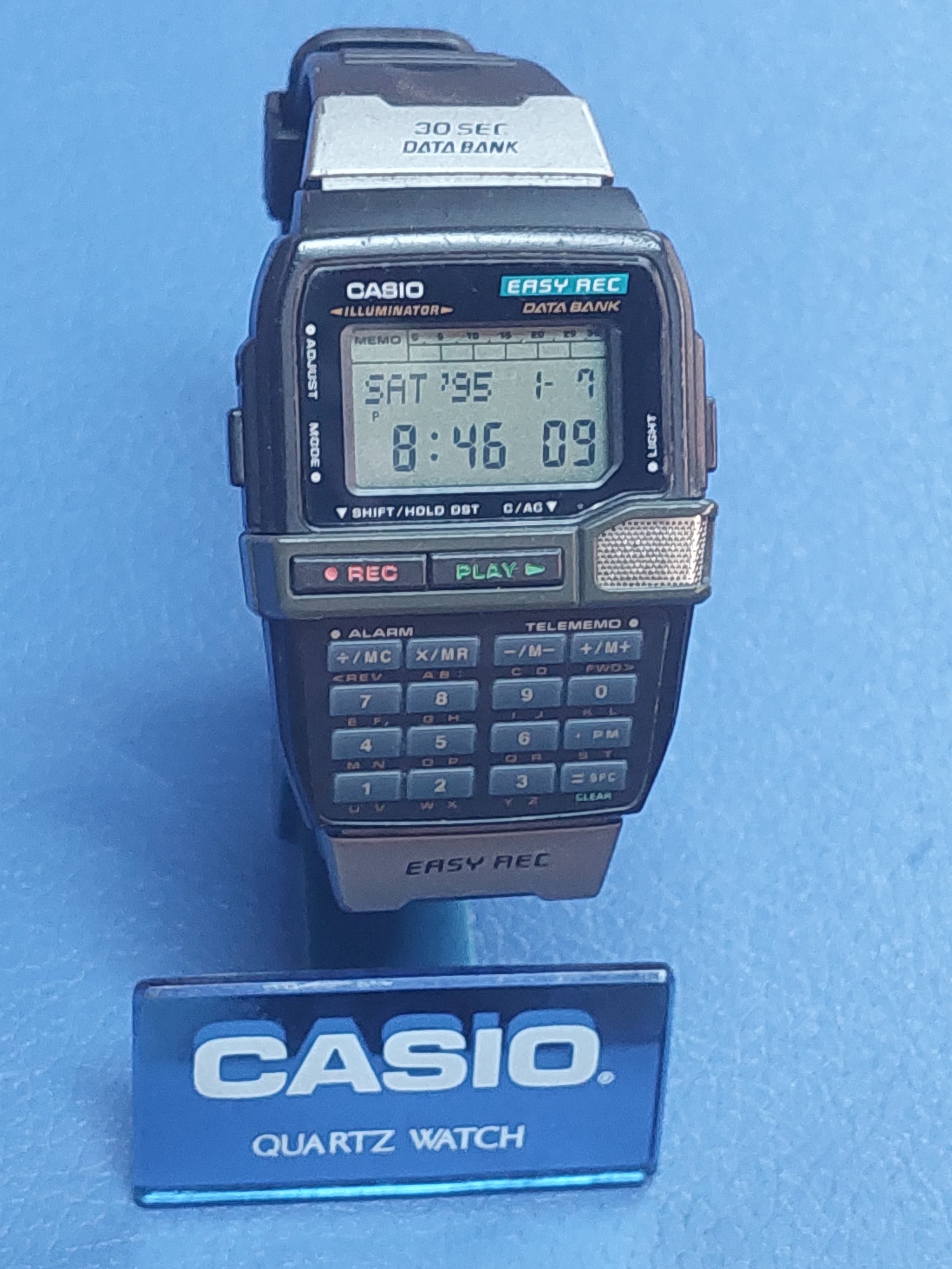 Vintage Casio Dbc-v50 Easy Rec Calculator Data Bank Watch Vintage Casio Dbc-v50 Easy Rec Calculator Data Bank Watch