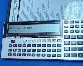 Casio Pocket Computer Fx-860p VC Function Calculator RARE Casio Pocket Computer Fx-860p VC Function Calculator RARE