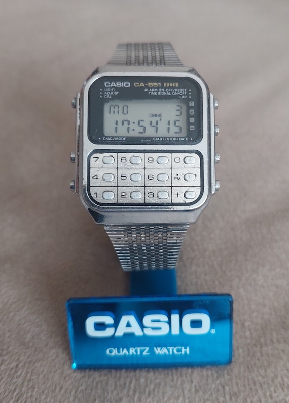 Casio CA 851 Invader Game Alarm Calculator Watch Fully Working