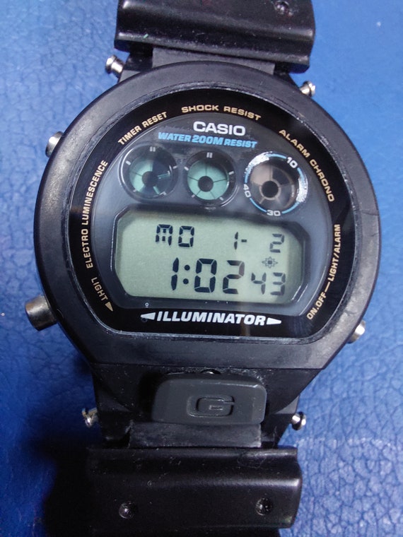 Rare Vintage 1995 Casio DW-6900 Men's G-Shock Digital Watch