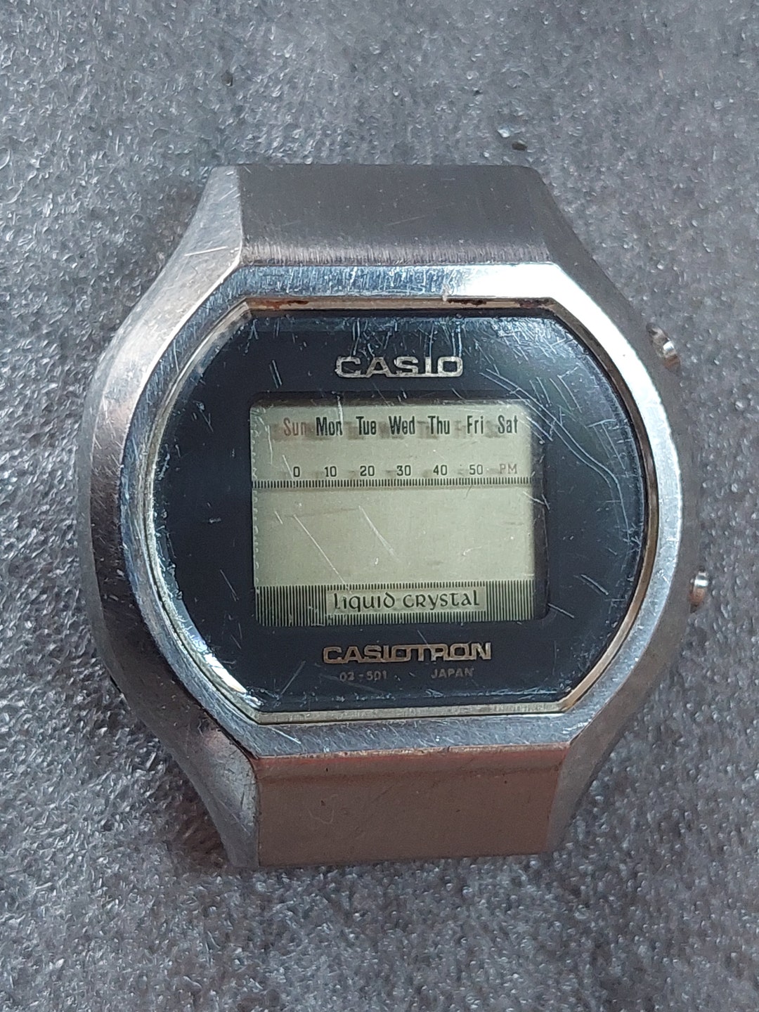 Vintage Rare Casio Casiotron 03 501 Reloj digital hecho en Japon para piezas tal como esta Etsy Mexico