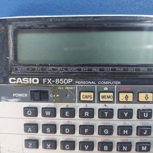 Casio FX-850P - Personal Computer Scientific Library 116 *** as is ***