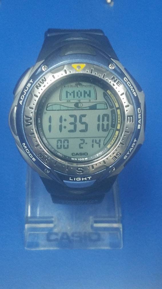 Casio SPF-40 Pathfinder Triple Sensor Watch GREAT - Etsy