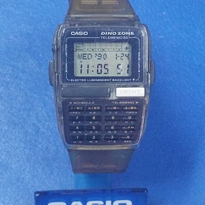 CASIO データバンク DINO ZONE デジタル腕時計 美品 レア緑