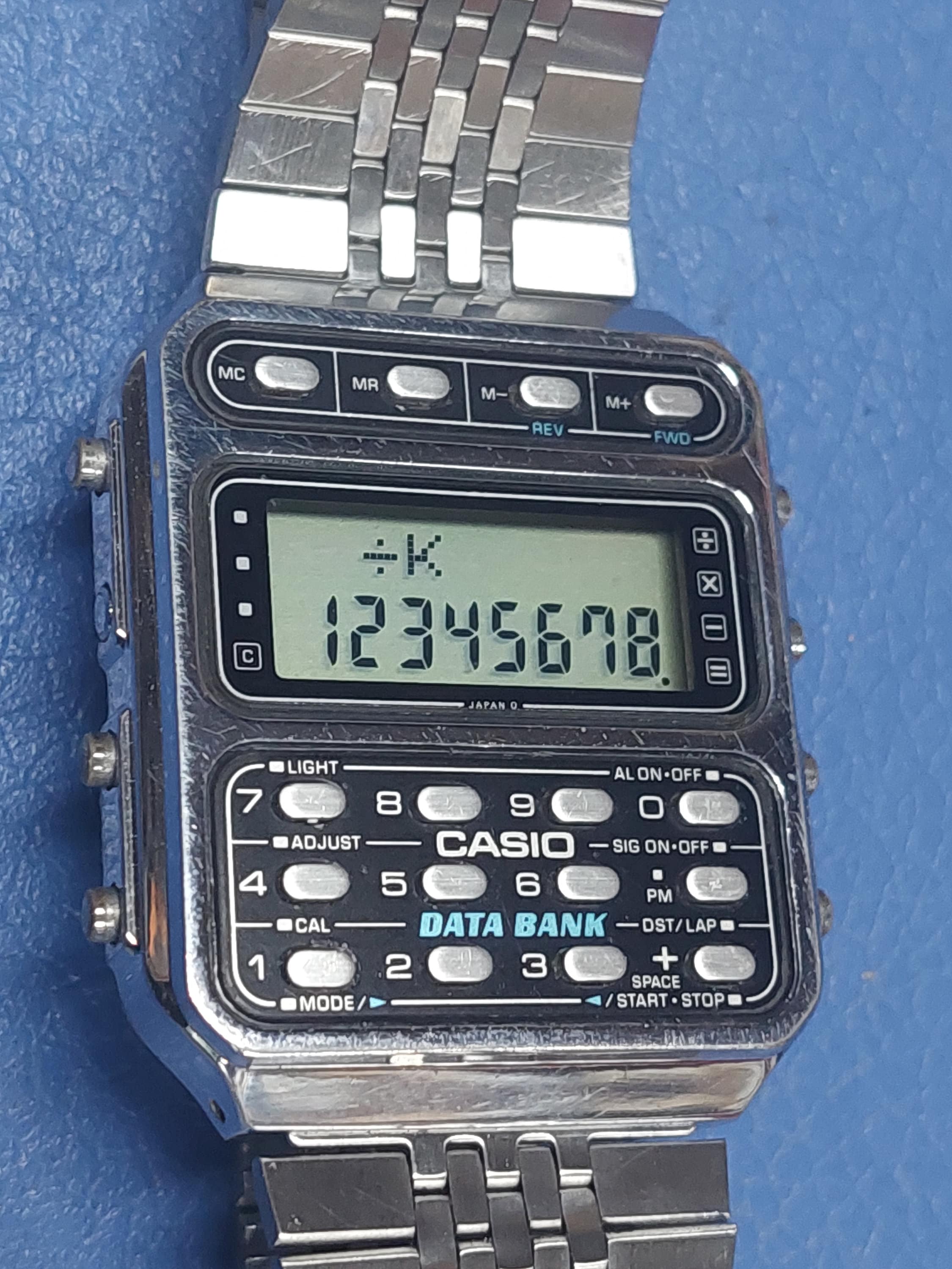 Vintage , Very Rare Casio Data Bank Watch Men 246 CD-401 Vintage , Very Rare Casio Data Bank Watch Men 246 CD-401