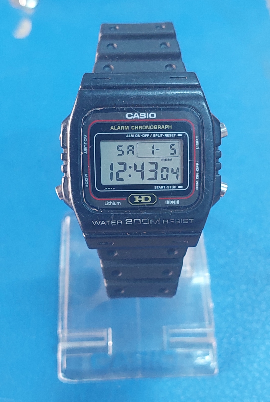 Rare 1989 CASIO DW-260 (890) Japan U 38mm Black Wristwatch - New