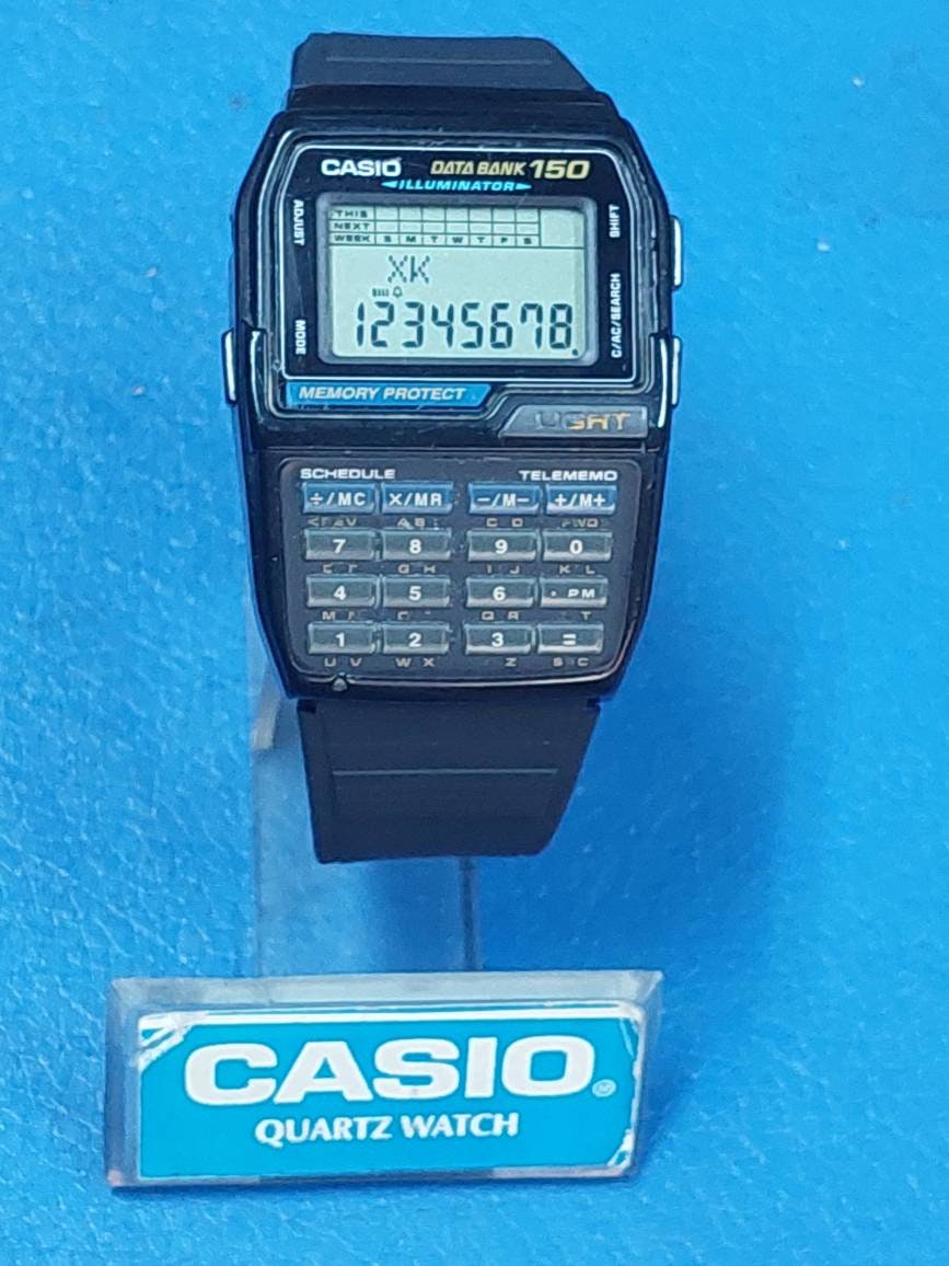 Utænkelig skillevæg Rund Casio DBC-150 Calculator Data Bank 150 Memory Protect Wrist - Etsy