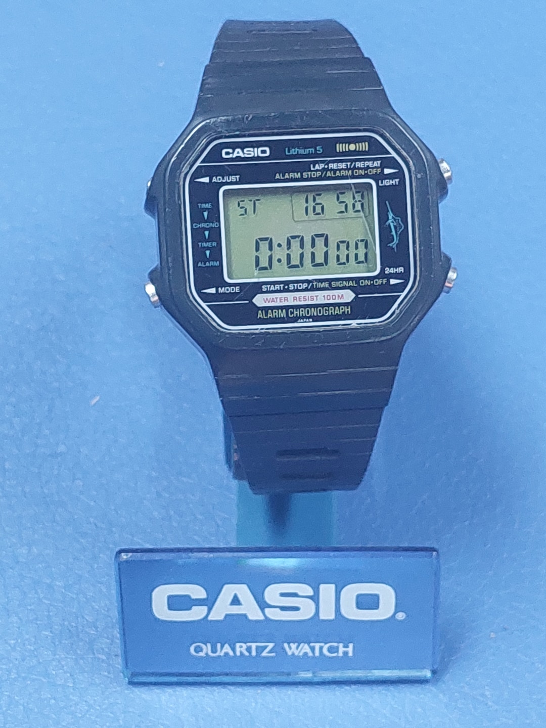 Vintage Casio 106 H-110 Marlin Digital Men's Full Working 