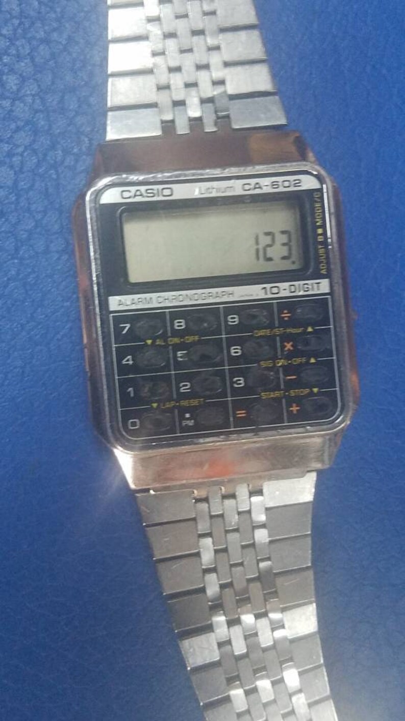 Vintage \u0026 Very Rare Casio CA-602 481 Calculator Watch | Etsy Hong Kong