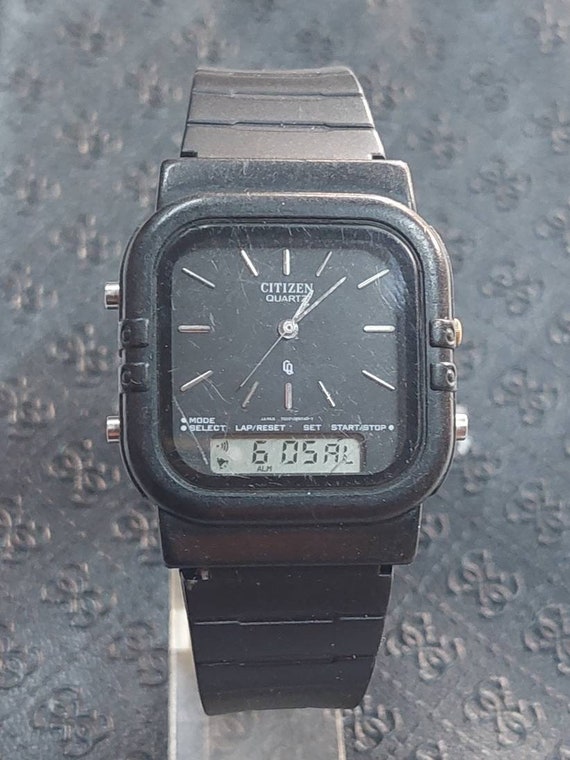Vintage Citizen Quartz T010 087038 Y Ana digi Armbanduhr funktioniert Etsy