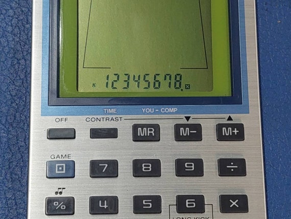 Casio SG 12 Soccer Game and Calculator Football Game Vintage Rare