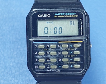 Vintage e raro Casio CA-55 Vintage LCD Digital Calculator Alarm Chrono  Watch Completamente funzionante -  Italia