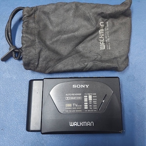 Sony Walkman Radio Cassette-Corder Player Wm-F180 Dbb Tv  Japan , Excellent Shape !! As is !!