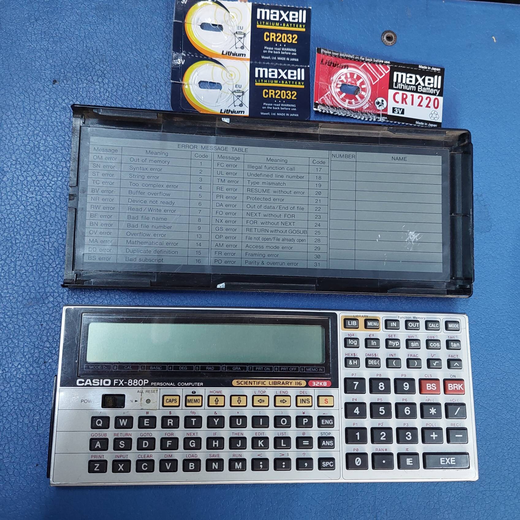 Rare Vintage Casio Fx 880p Pocket Computer Working Etsy