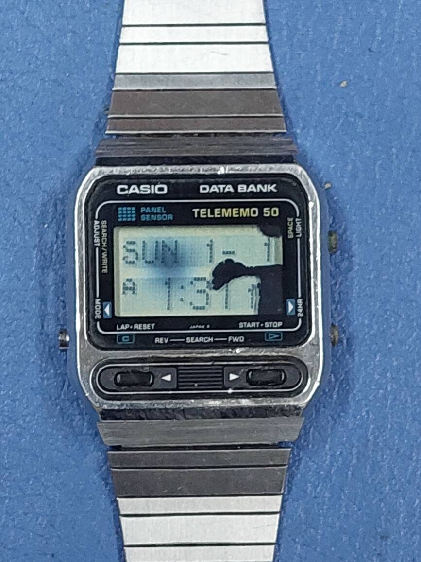 Vintage Casio Db-1000 Digital Watch Finger Writable 285