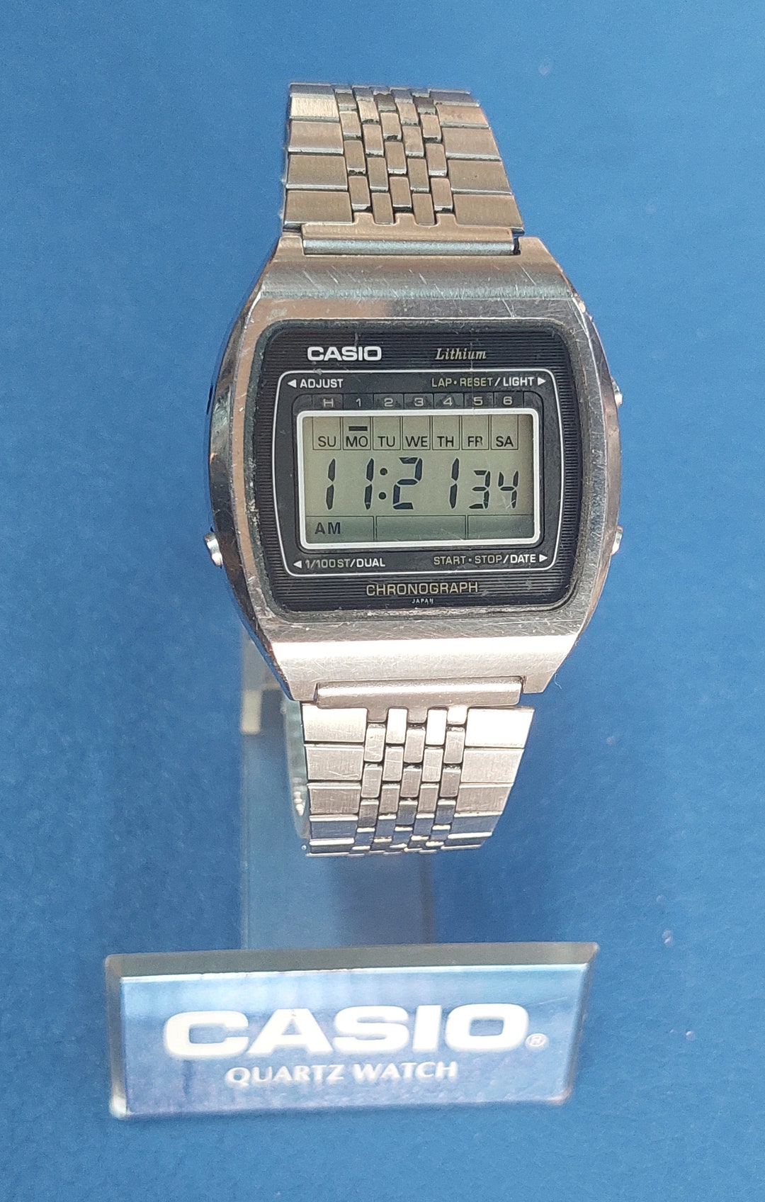 Vintage Casio Lithium Alarm Chronograph Digital Quartz Japan Etsy