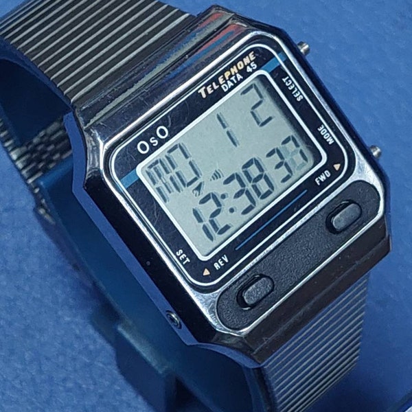 Vintage & Ultraaa Rare OSO Melody Alarm Databank Digital Men's Watch ( Great )